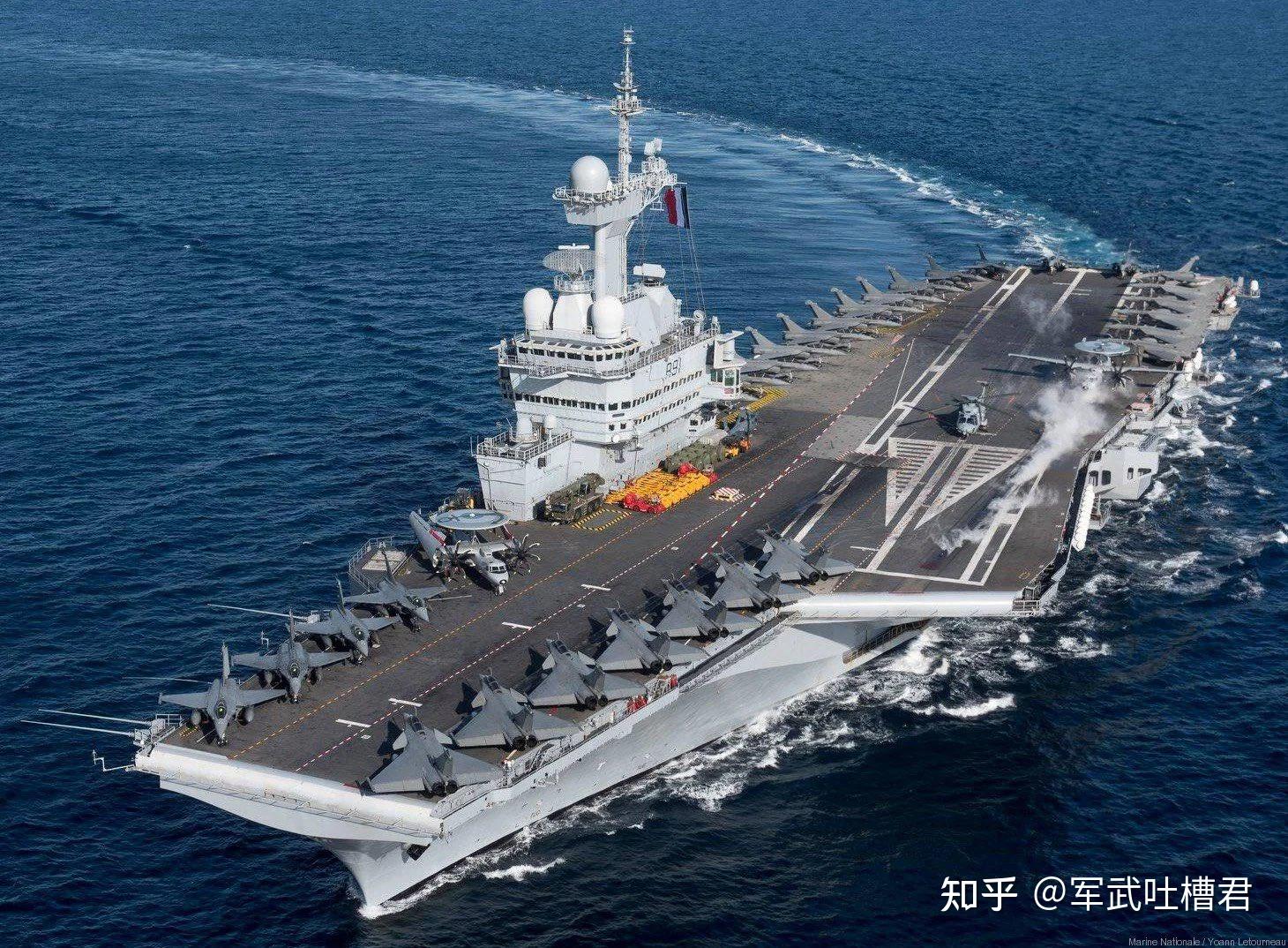 戴高乐号摆满31架舰载机排水量少2万吨战斗力却反超辽宁舰