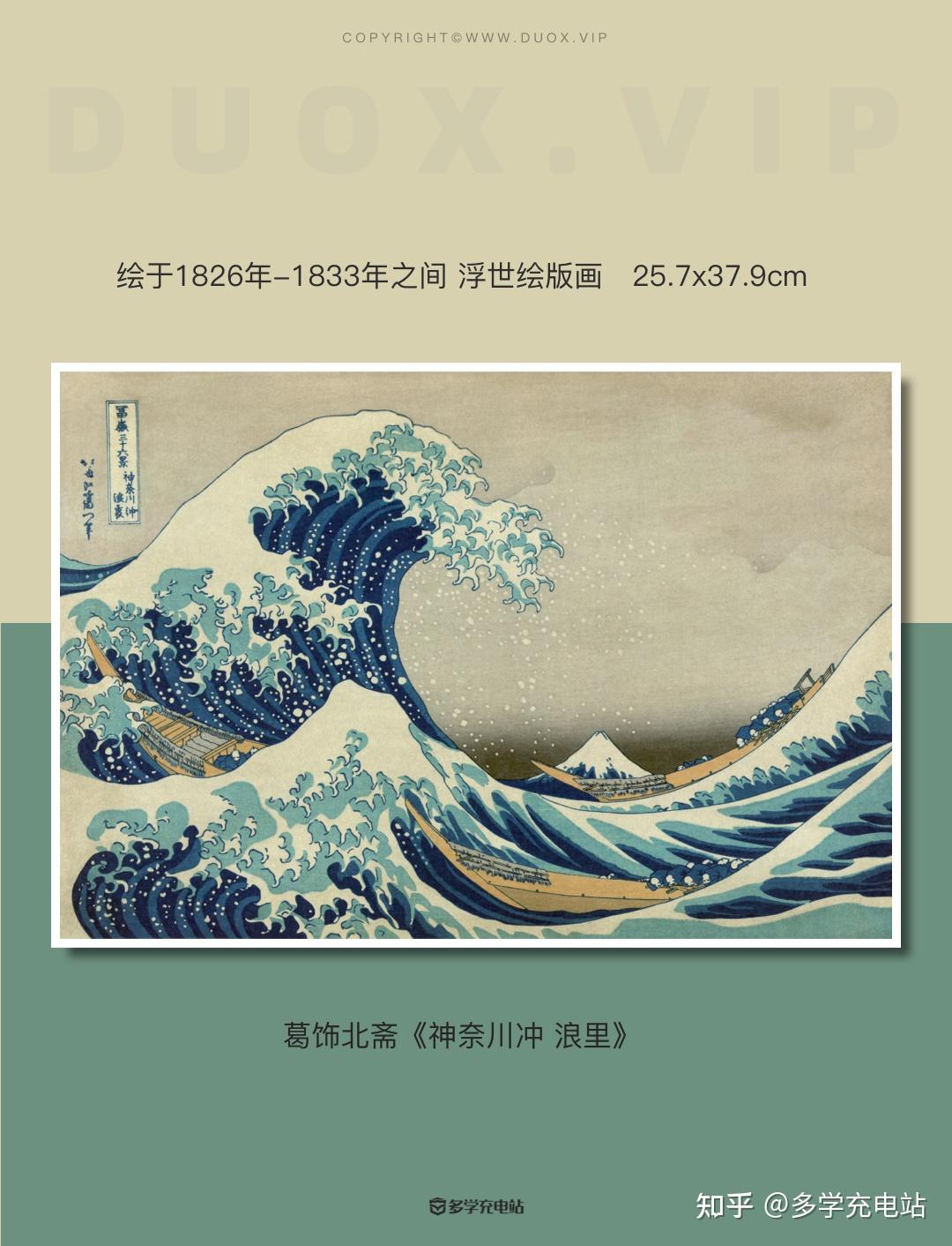 名画赏析|《神奈川冲 浪里》 葛饰北斋 (内含高清下载