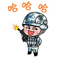 天空萌漫空降兵表情包合集萌萌的小伞兵送给你