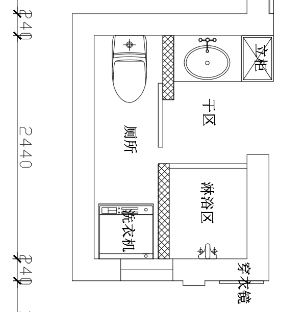 53㎡户型超差老公房两室当三室用卫生间三分离日式移门颜值赛高