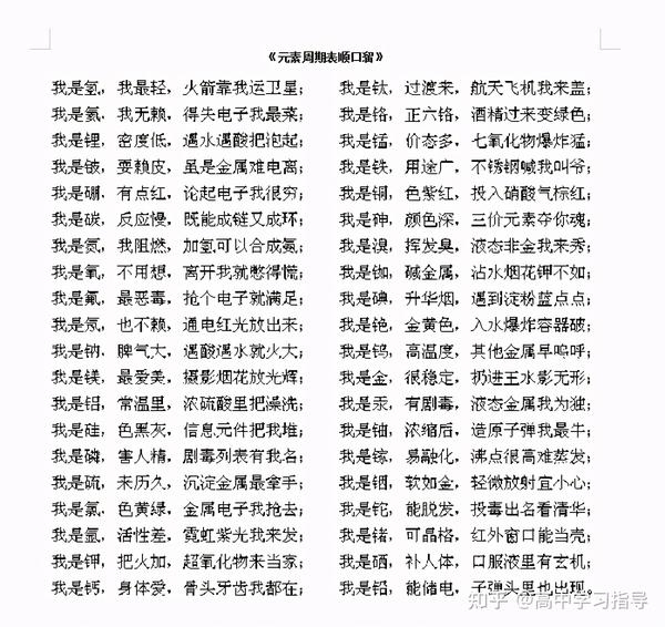 巧妙秘诀:高中化学口诀顺口溜记忆法(附51例易考规律)