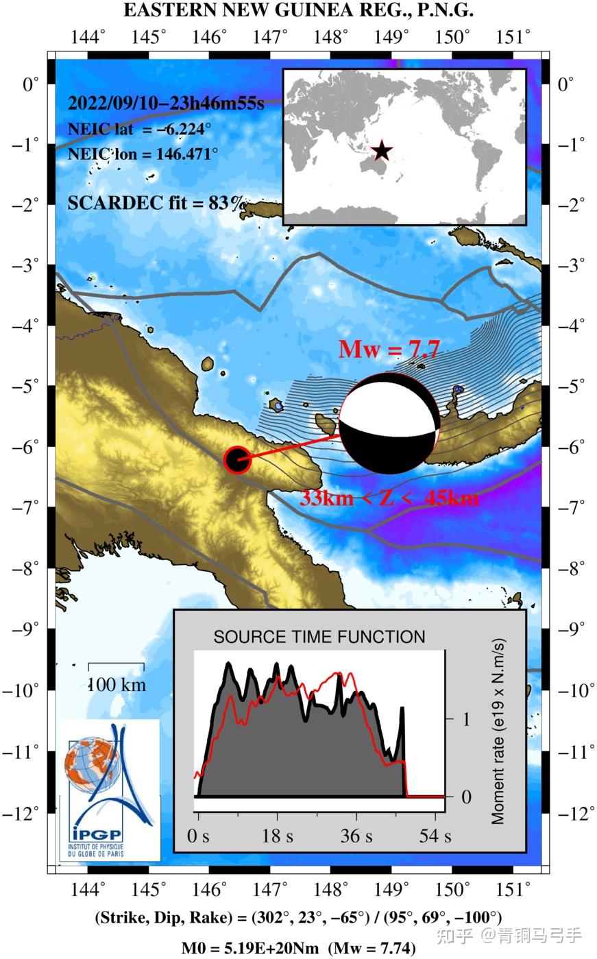 9月11日巴布亚新几内亚发生76级地震震源深度70千米目前当地情况如何