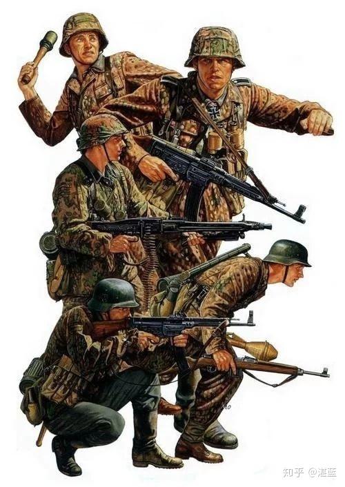 画家还原的二战德军群像:军服最帅气!装备最精良
