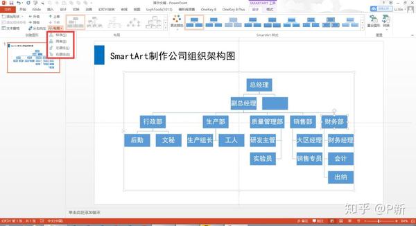 不想一条线一条线地画组织架构图,smartart 了解一下!