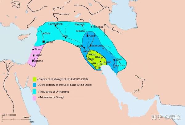 乌尔第三王朝鼎盛时期的疆域