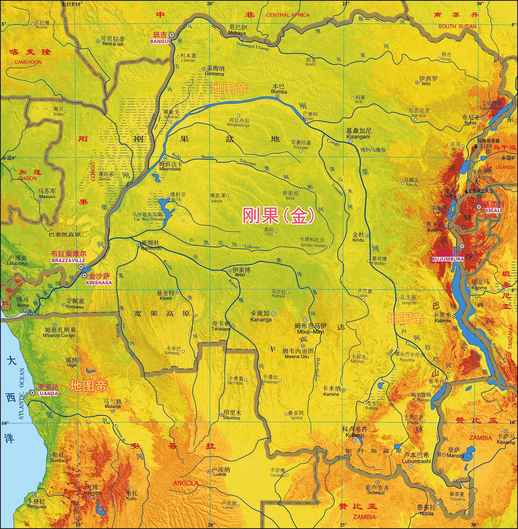 非洲-刚果河三国(刚果金面积这么大,海岸线为何只有37