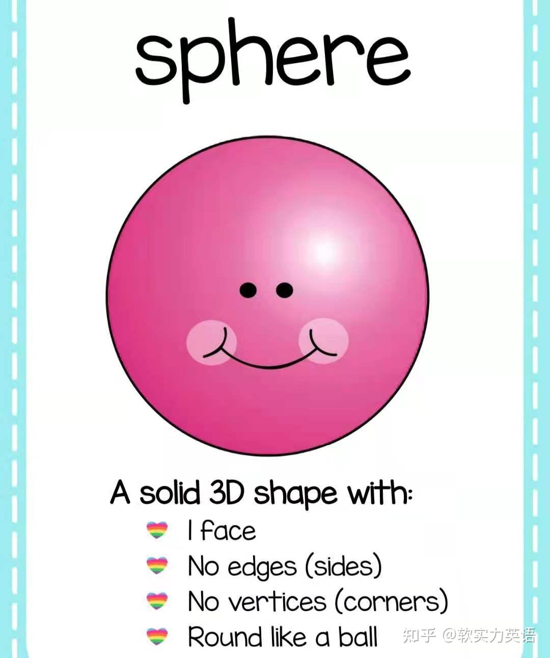 下面是有关"球体"的英文释义:a sphere is a solid 3d shape with 1