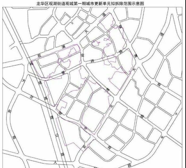 龙华观澜横坑鸿荣源旧改,观城一期旧改,地铁4号线零距离