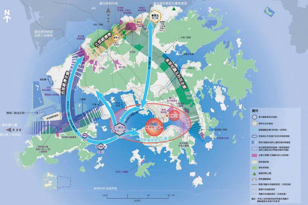 南金融北创科南北并驾发展香港建立北部都会区意义重大