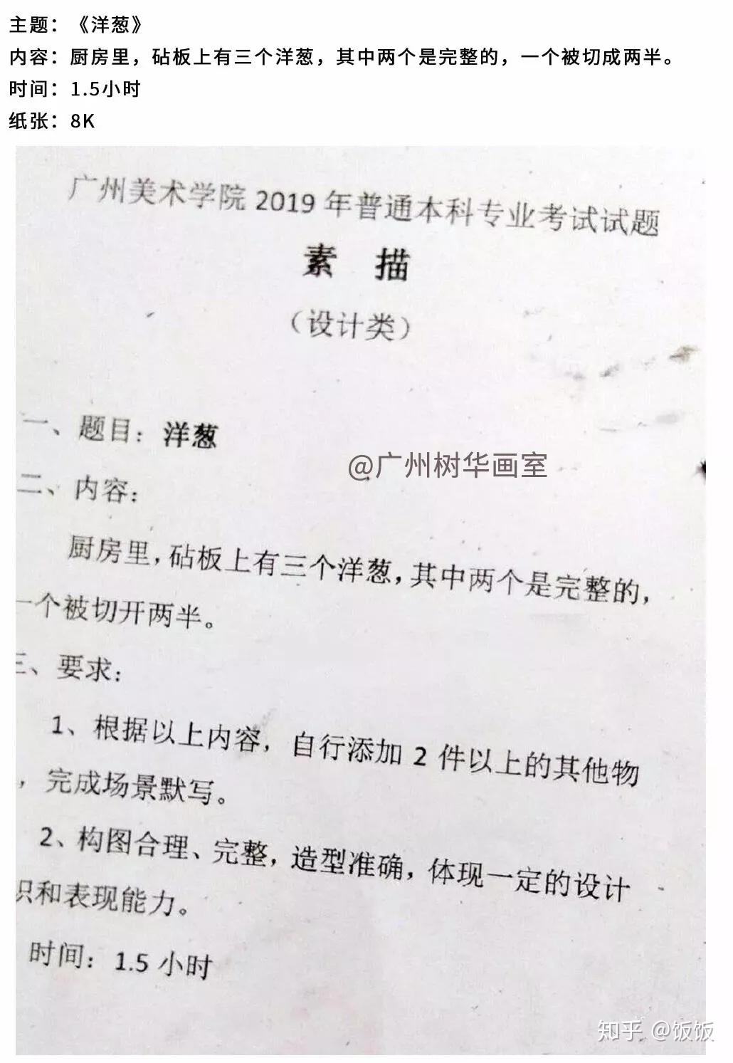 广州美术学院校考试题都考什么内容考多少分才能上广美