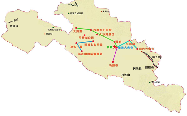 河西四郡张掖途经门源山丹军马场的火车之旅怀念七彩丹霞山脚下的杏皮