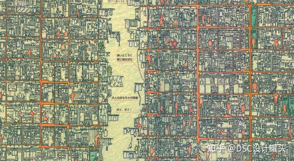 来自日本的团队所绘制的九龙寨城细节剖面图 2-3