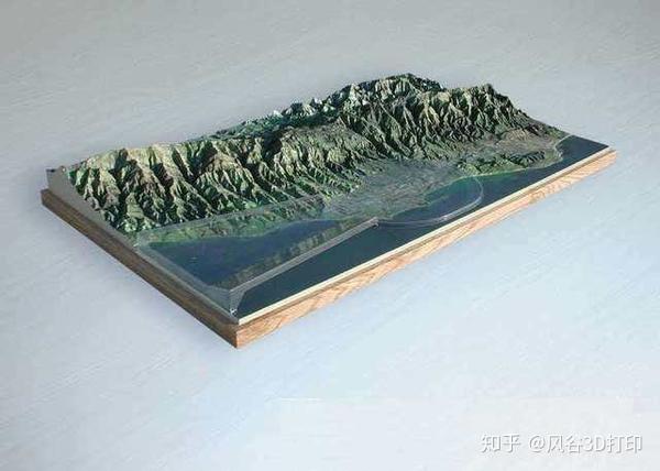 实景沙盘之卫星航拍地形沙盘模型制作