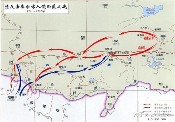 清军反击路线图