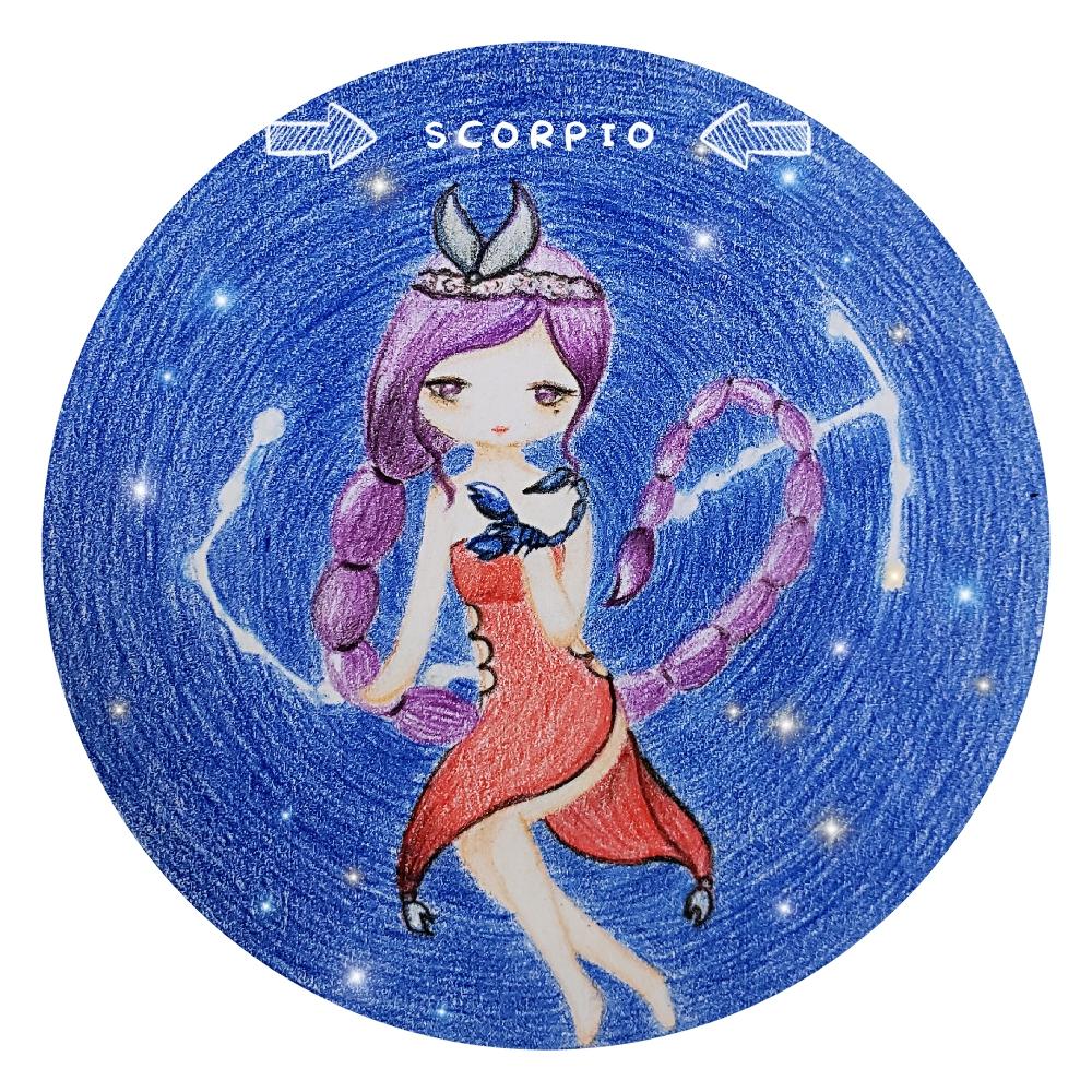 彩铅教程天蝎座