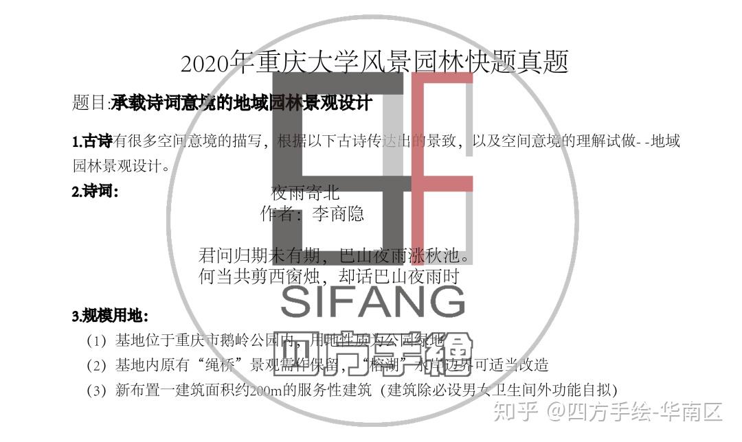 重庆大学风景园林考研指南重大风景园林专业招生目录园林招生分数线