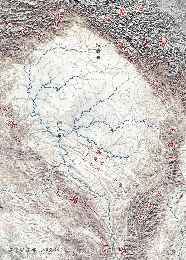 中国大陆地势三大阶梯中,分割第一第二阶梯的邛崃山脉正位于四川省.