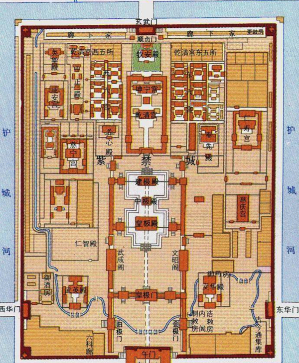 历史宫殿平面图