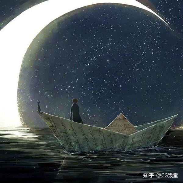 月亮梦境 最美意境不过梦境～ 画师 cr.endmion1