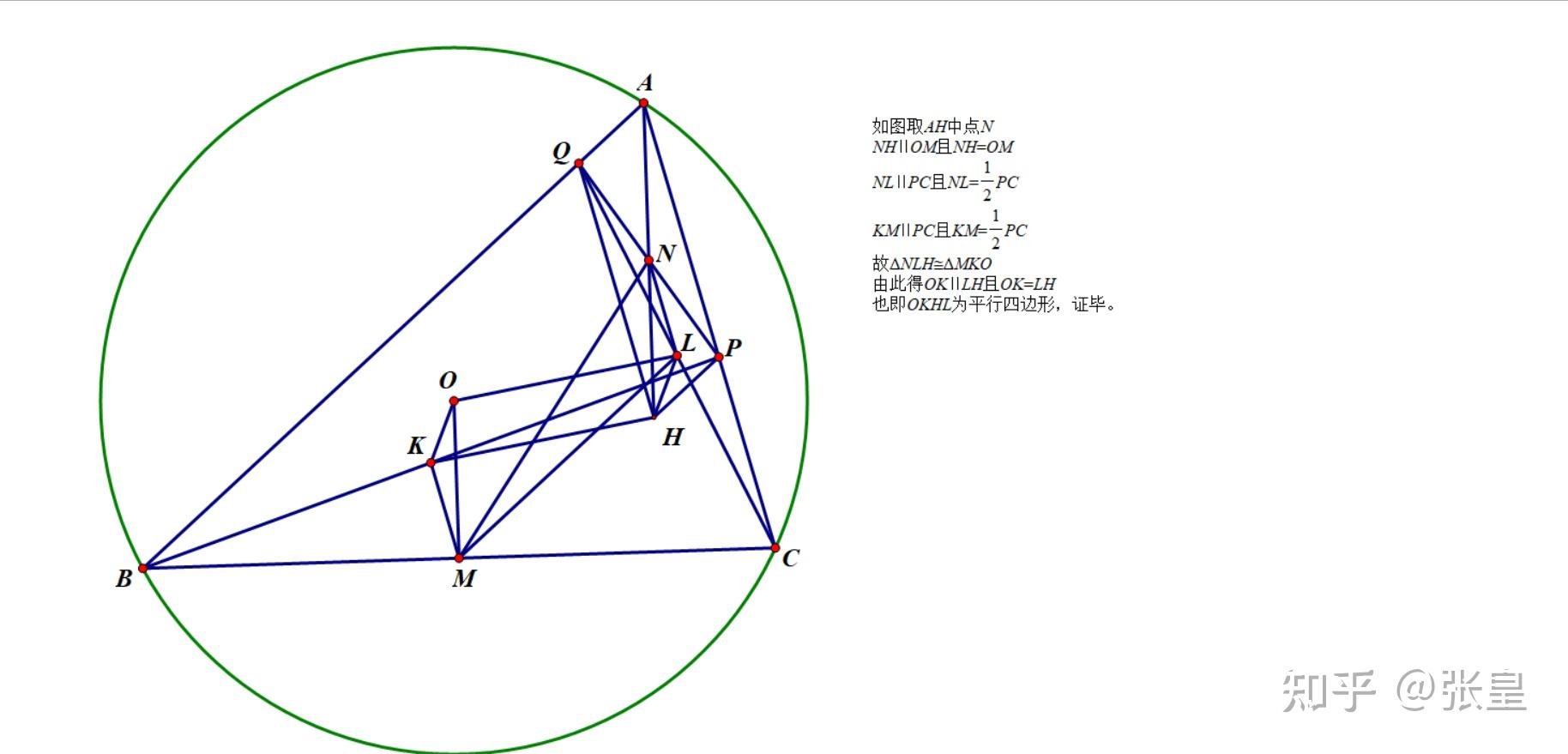 请问这道平面几何题不用向量法怎么证明