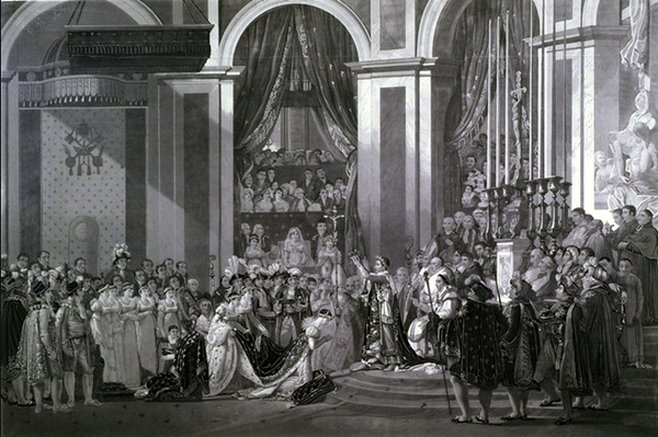 图为:拿破仑一世的加冕礼