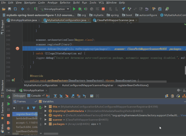 shiro)为基包,扫描所有的mapper,然后修改所有mapper在spring容器中的
