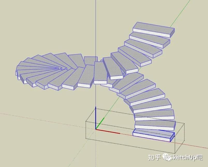 su旋转楼梯花式建模教程