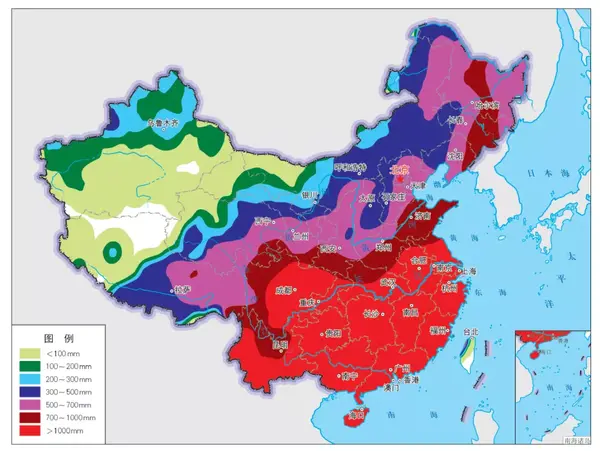 此外,中国水资源在时间与空间分布也存在很大差异,81% 的水资源分布