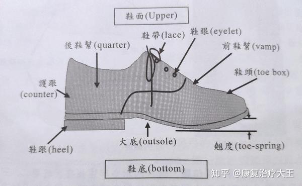 鞋子的各个部位名称