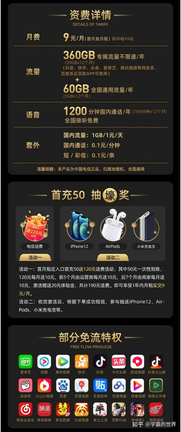 电信星卡,移动花卡,大王卡免流app详细对比