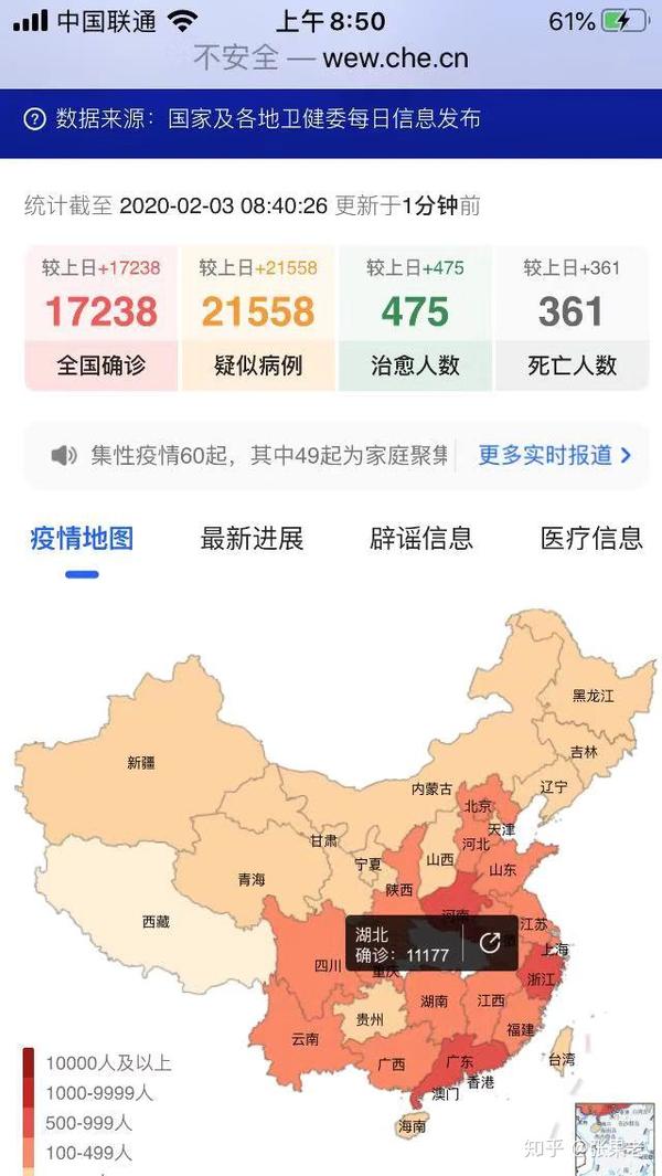 新冠肺炎地级市疫情图