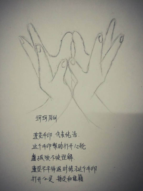 手绘瑜伽手印欢迎补充