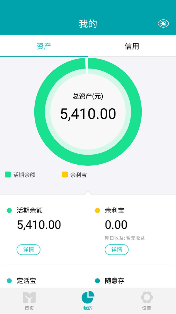 然后输入你支付宝余额的数字(因为这里只能输入整数,我就只转 5410 元