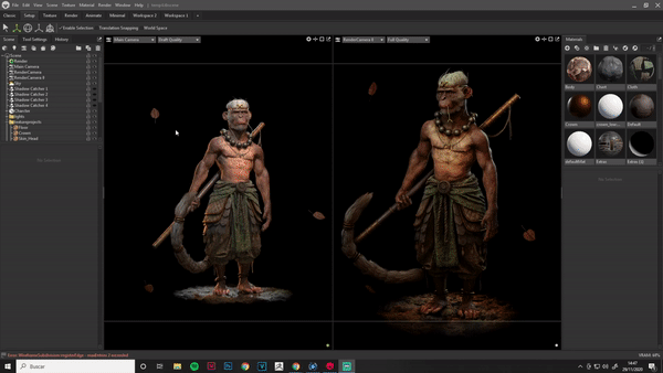 使用marmoset toolbag 4制作纹理