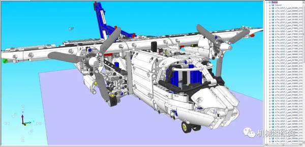 飞行模型42025lego货运飞机拼装模型3d图纸xt格式