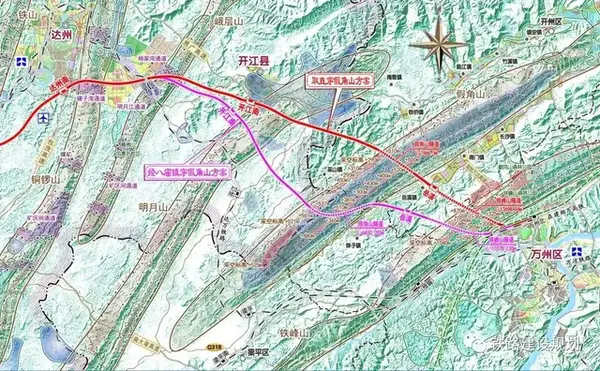 国家铁路网建设及规划示意图