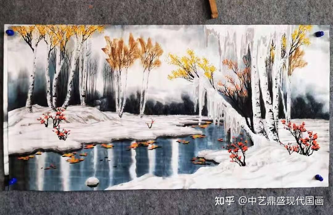 冰雪画派是二十世纪八十年代由冰雪山水画创始人于志学先生创建的