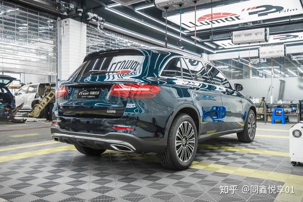 奔驰glc260l松石绿,奔驰glc300松石绿 奔驰glc260l松石绿全车龙膜g2隐形车衣