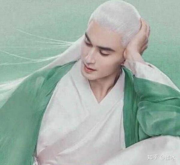 枕上书帝君只穿紫衣搭配白发当他换上绿色红色衣服太养眼了