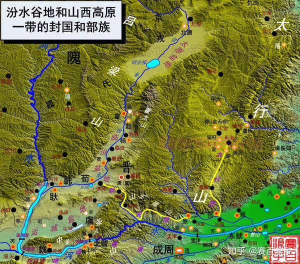 北面则有大漠和大青山,中部有恒山,吕梁山,太岳山等山脉,汾水,沁水,滹