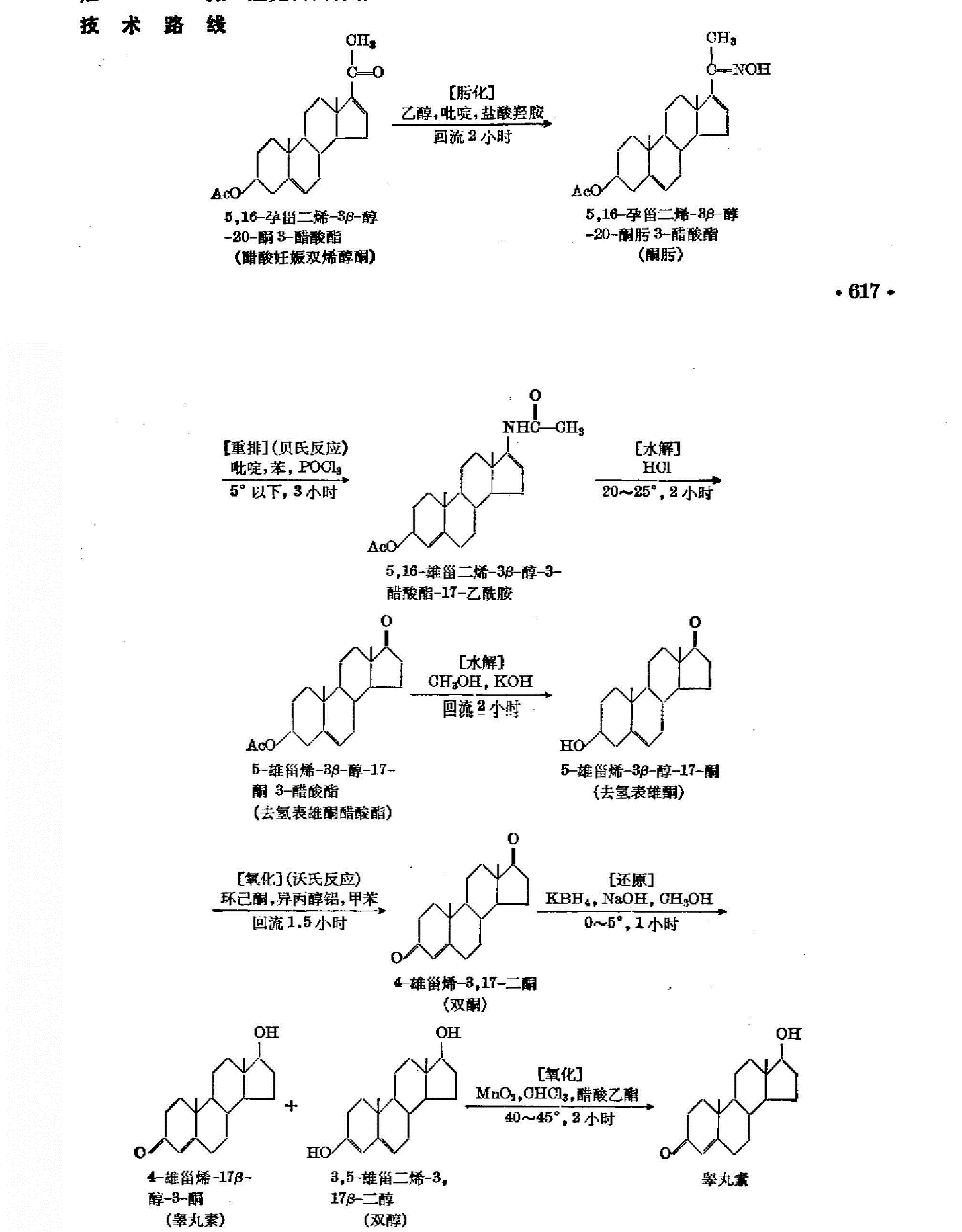 随后郝龙和齐楚秦讨论的重点在于甾体激素的半合成应当首先采取雄烯二