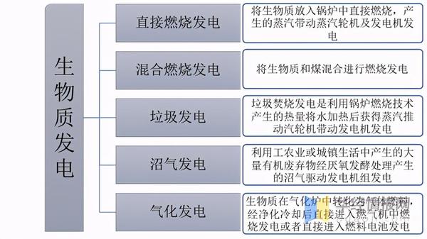 生物质发电技术分类(以发电方式划分)