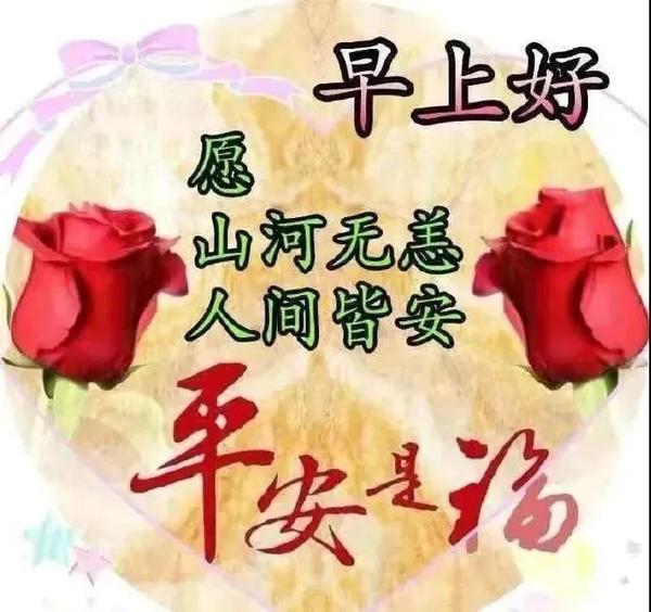 8月15日新的一天精美早上好祝福语句 周末清晨早上好动态鲜花图片带字