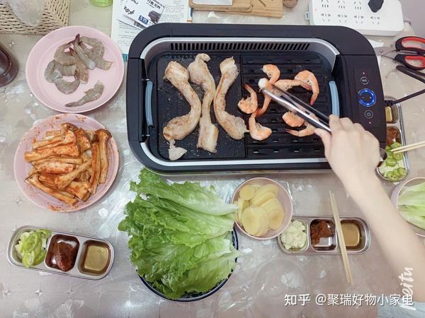 这样的的烤肉外焦里嫩,每块肉都有层次感    -   自带吸油机 在家bbq