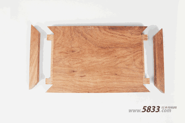 方材丁字结合(榫卯大进小出) 26.厚板闷榫角结合