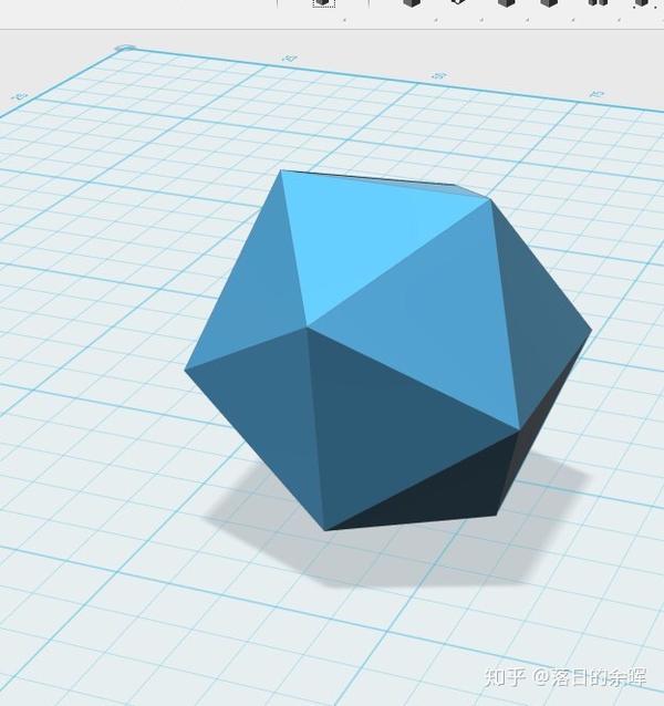 我想问问有哪位大佬知道用123d建模怎么做出20面骰子嘛!