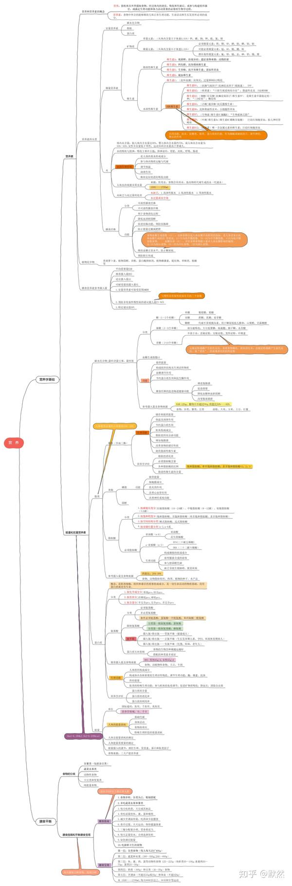 营养思维导图 - 知乎