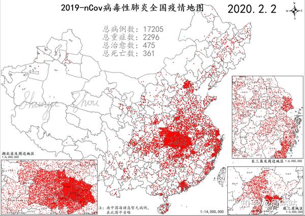 全国新冠肺炎疫情动态地图(更新至2.2)