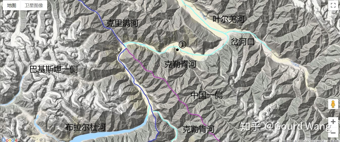 中巴边界走向1从5587高地到克勒青河谷