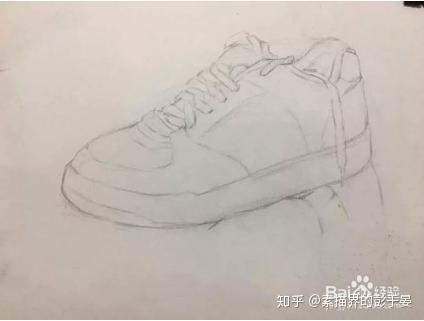 「素描基础教程」运动鞋的画法,速来围观,抓紧码住